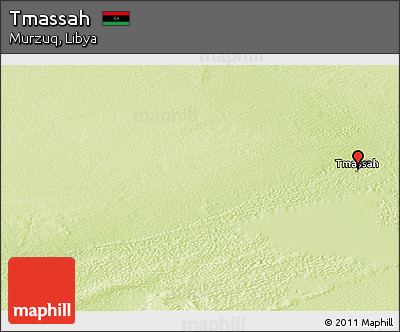 Physical Panoramic Map of Tmassah