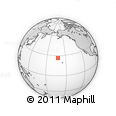 Outline Map of the Area around 26° 21' 4" N, 162° 16' 30" W, rectangular outline
