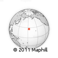 Outline Map of the Area around 26° 21' 4" N, 176° 43' 29" W, rectangular outline