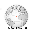 Outline Map of the Area around 26° 21' 4" N, 27° 7' 30" W, rectangular outline