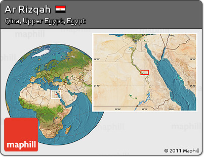 Satellite Location Map of Ar Rizqah