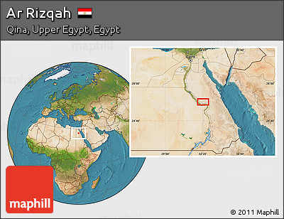 Satellite Location Map of Ar Rizqah
