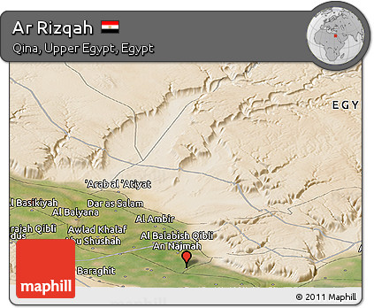 Satellite Panoramic Map of Ar Rizqah