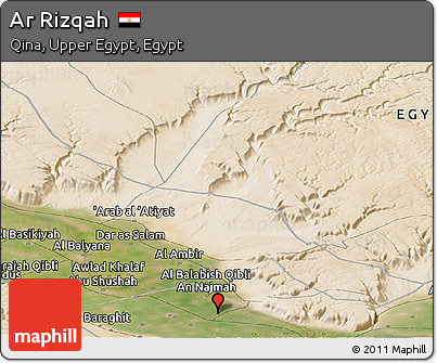 Satellite Panoramic Map of Ar Rizqah