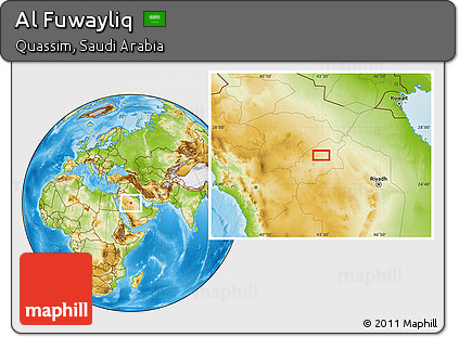 Physical Location Map of Al Fuwayliq