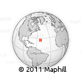 Outline Map of the Area around 26° 21' 4" N, 51° 46' 29" W, rectangular outline