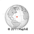Outline Map of the Area around 26° 21' 4" N, 52° 37' 30" W, rectangular outline