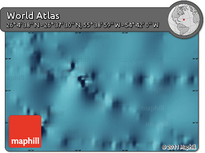 Satellite Map of the Area around 26° 21' 4" N, 55° 10' 29" W