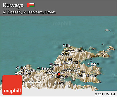 Satellite Panoramic Map of Ruways