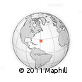 Outline Map of the Area around 26° 21' 4" N, 58° 34' 30" W, rectangular outline