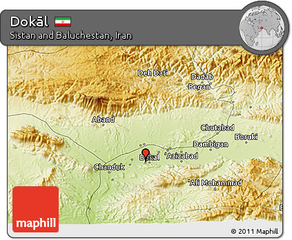 Physical 3D Map of Dokāl