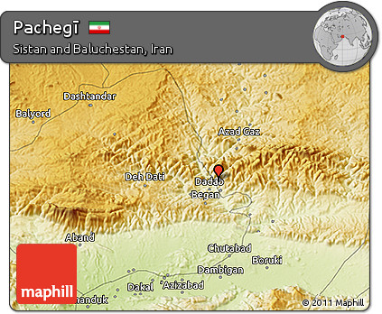 Physical 3D Map of Pachegī