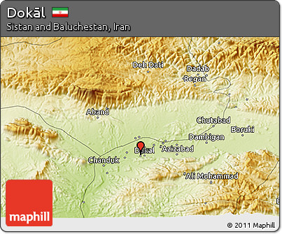 Physical 3D Map of Dokāl