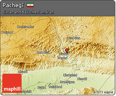 Physical 3D Map of Pachegī