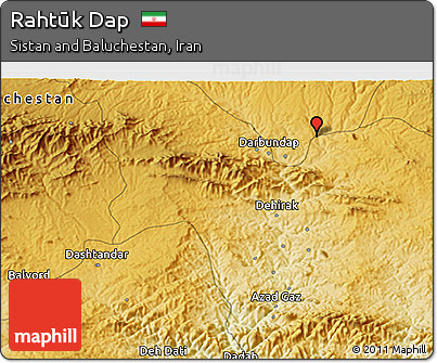 Physical 3D Map of Rahtūk Dap