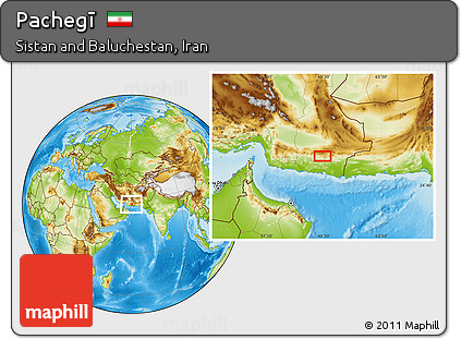 Physical Location Map of Pachegī