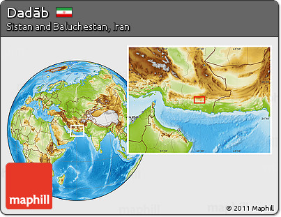Physical Location Map of Dadāb