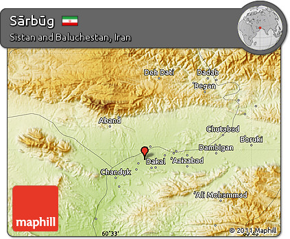 Physical Map of Sārbūg