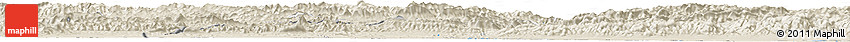 Shaded Relief Horizon Map of Chāh-e Doshanbeh