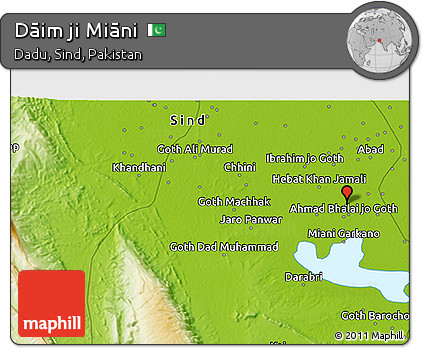 Physical 3D Map of Dāim Ji Miāni