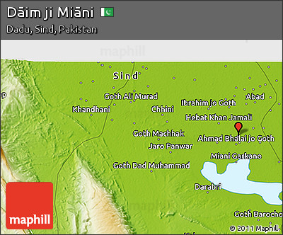 Physical 3D Map of Dāim Ji Miāni