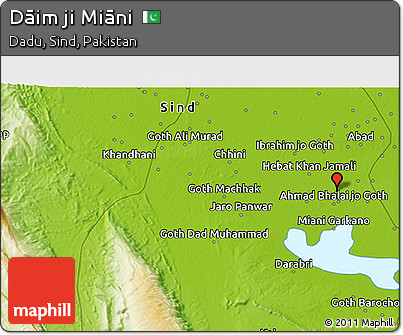 Physical 3D Map of Dāim Ji Miāni