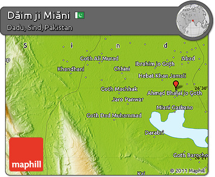 Physical Map of Dāim Ji Miāni