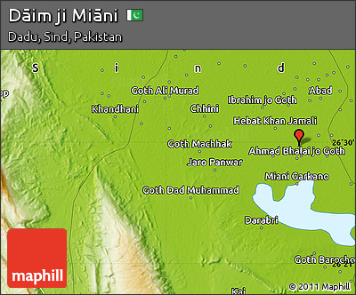 Physical Map of Dāim Ji Miāni