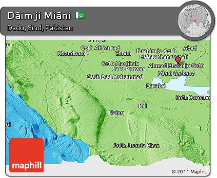 Political Panoramic Map of Dāim Ji Miāni