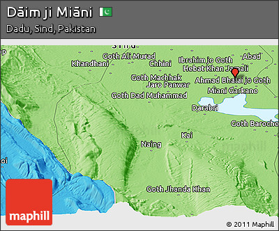 Political Panoramic Map of Dāim Ji Miāni