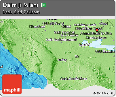 Political Panoramic Map of Dāim Ji Miāni