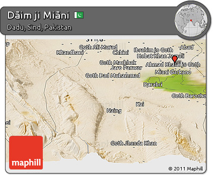 Satellite Panoramic Map of Dāim Ji Miāni