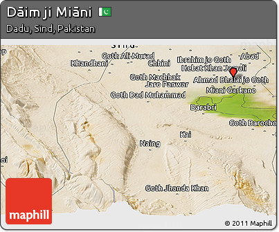 Satellite Panoramic Map of Dāim Ji Miāni