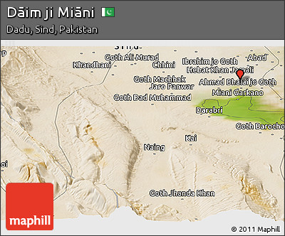 Satellite Panoramic Map of Dāim Ji Miāni