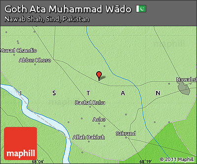 Political Map of Goth Ata Muhammad Wādo