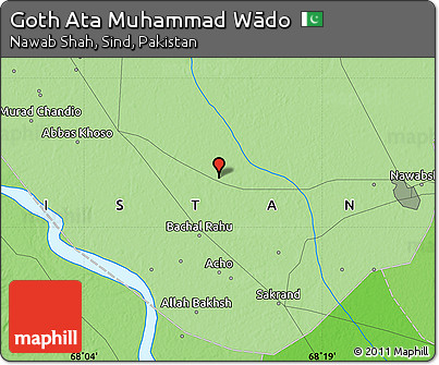 Political Map of Goth Ata Muhammad Wādo