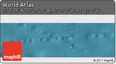Satellite Panoramic Map of the Area around 26° 21' 4" N, 72° 10' 30" W