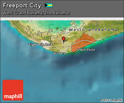 Satellite 3D Map of Freeport City