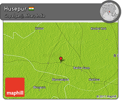 Physical 3D Map of Husepur