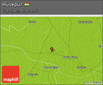 Physical 3D Map of Husepur