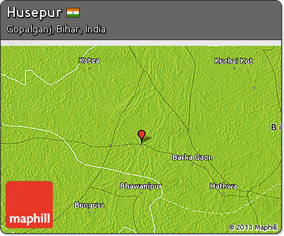Physical 3D Map of Husepur