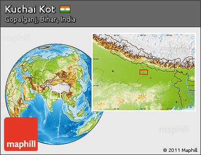 Physical Location Map of Kuchai Kot
