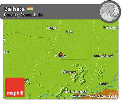 Physical 3D Map of Bāihāta