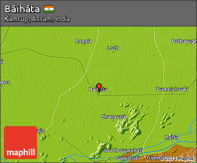 Physical 3D Map of Bāihāta