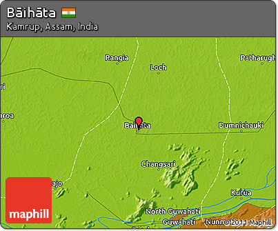 Physical 3D Map of Bāihāta