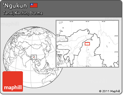 Blank Location Map of 'Ngukun