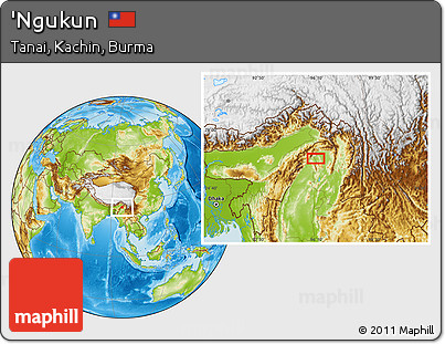 Physical Location Map of 'Ngukun