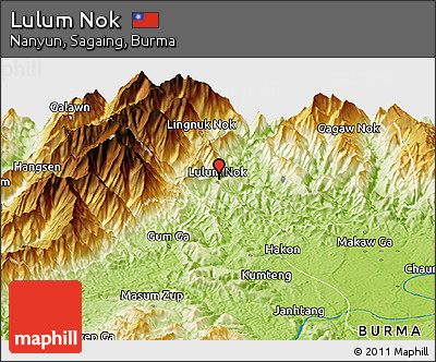 Physical Panoramic Map of Lulum Nok