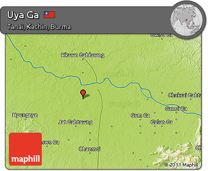 Physical 3D Map of Uya Ga