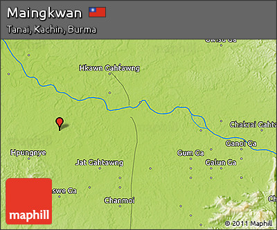 Physical 3D Map of Maingkwan